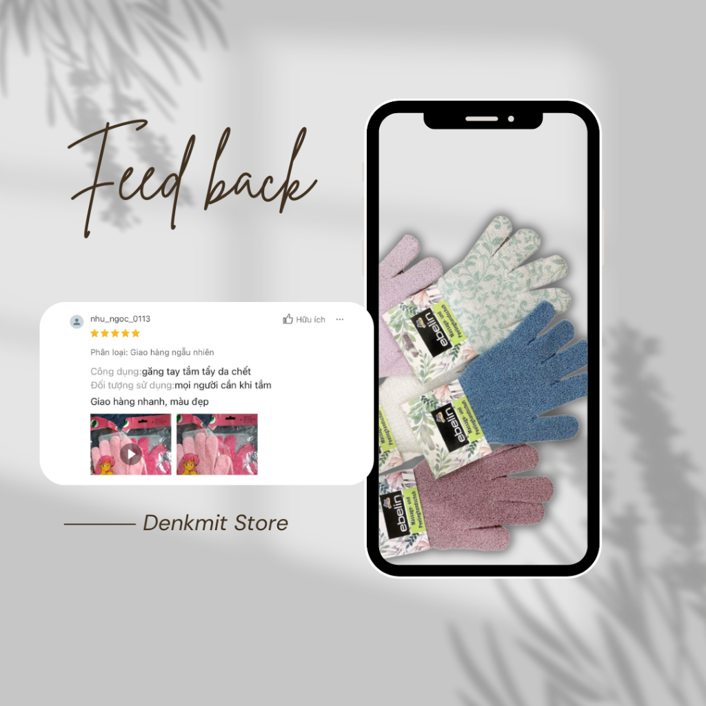 Găng tay tắm Ebelin - Hàng Đức – Denkmit Store