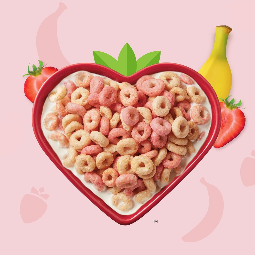 Cereal  Cheerios Strawberry Banana -Limited Edition - 538gr