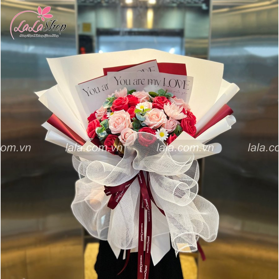 Bó hoa hồng sáp thơm làm quà tặng cho người yêu và bạn bè với hương thơm dịu nhẹ - Hoa 8/3, 20/10, 20/11