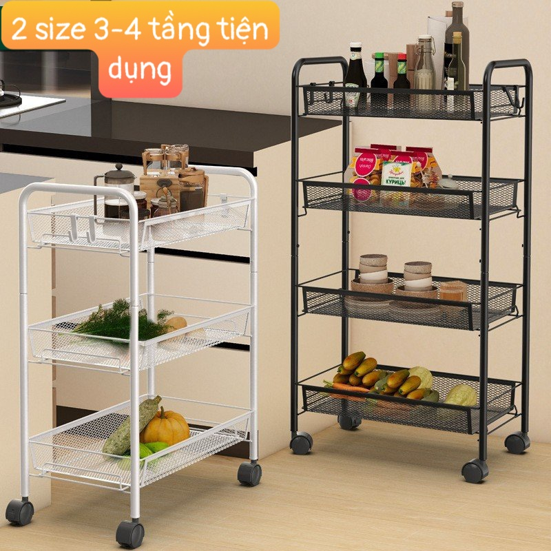 Xe Đẩy Spa Khay Thép Lưới, Kệ Đa Năng Cao Cấp