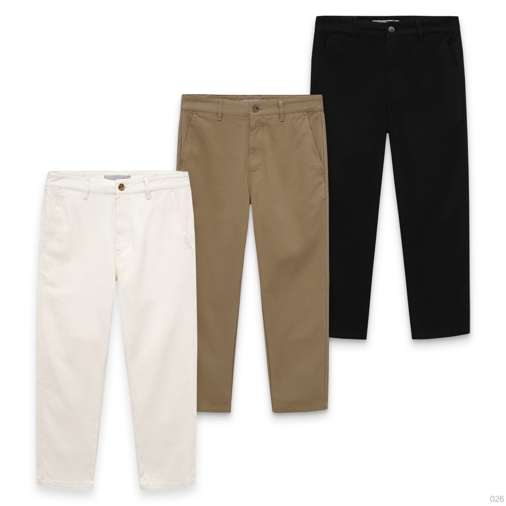 Quần Tây Kaki Dáng Baggy Suông Nam Cạp Cao Không Nhăn REALITEE