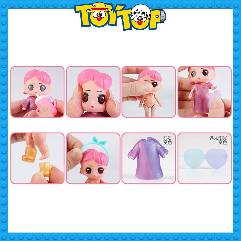 Set combo 6 quả trứng búp bê bất ngờ Surprise đáng yêu ngộ nghĩnh Lovezi 36606-6