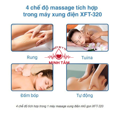 Máy Massage Xung Điện trị liệu XFT-320,có chế độ bút dò huyệt, bấm huyệt, 3 chế độ - 10 cường độ massage #7