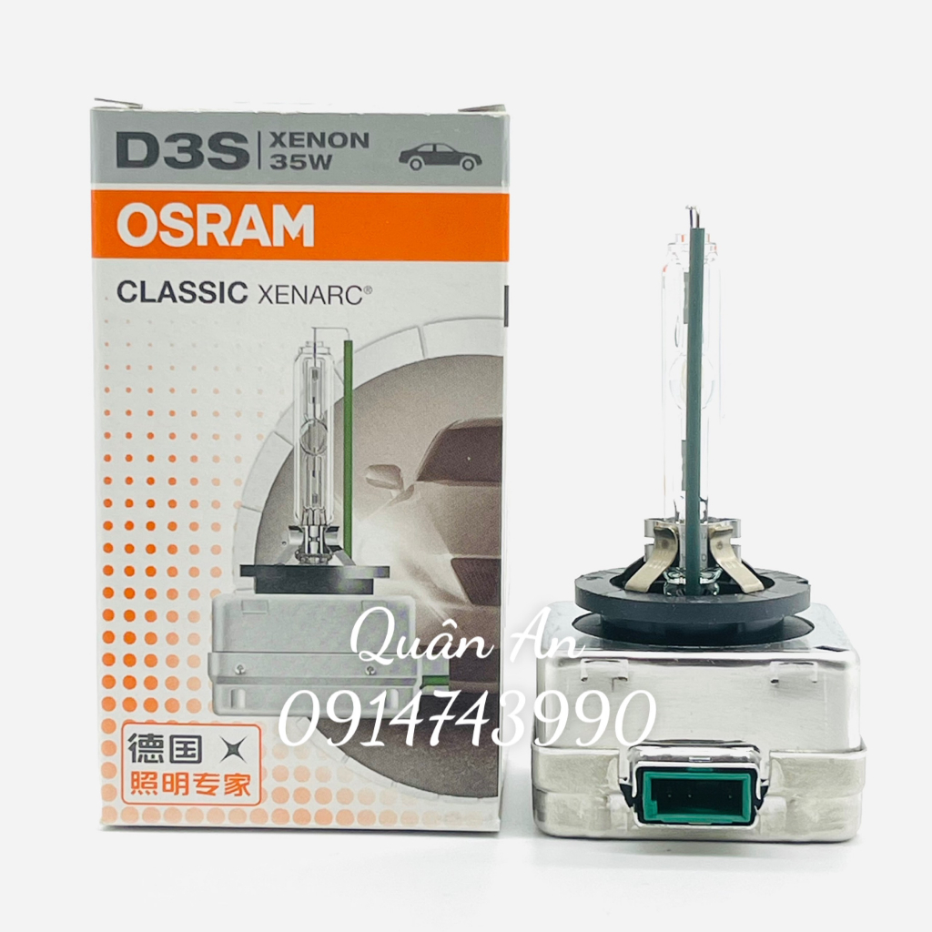 Bóng đèn Xenon OSRAM Classic Xenon D1S- D2S- D3S- D4S- D2R 12V 35W dùng cho đèn pha ô tô tiêu chuẩn HID 4300K