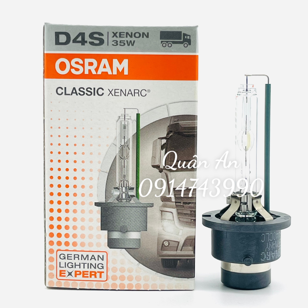 Bóng đèn Xenon OSRAM Classic Xenon D1S- D2S- D3S- D4S- D2R 12V 35W dùng cho đèn pha ô tô tiêu chuẩn HID 4300K