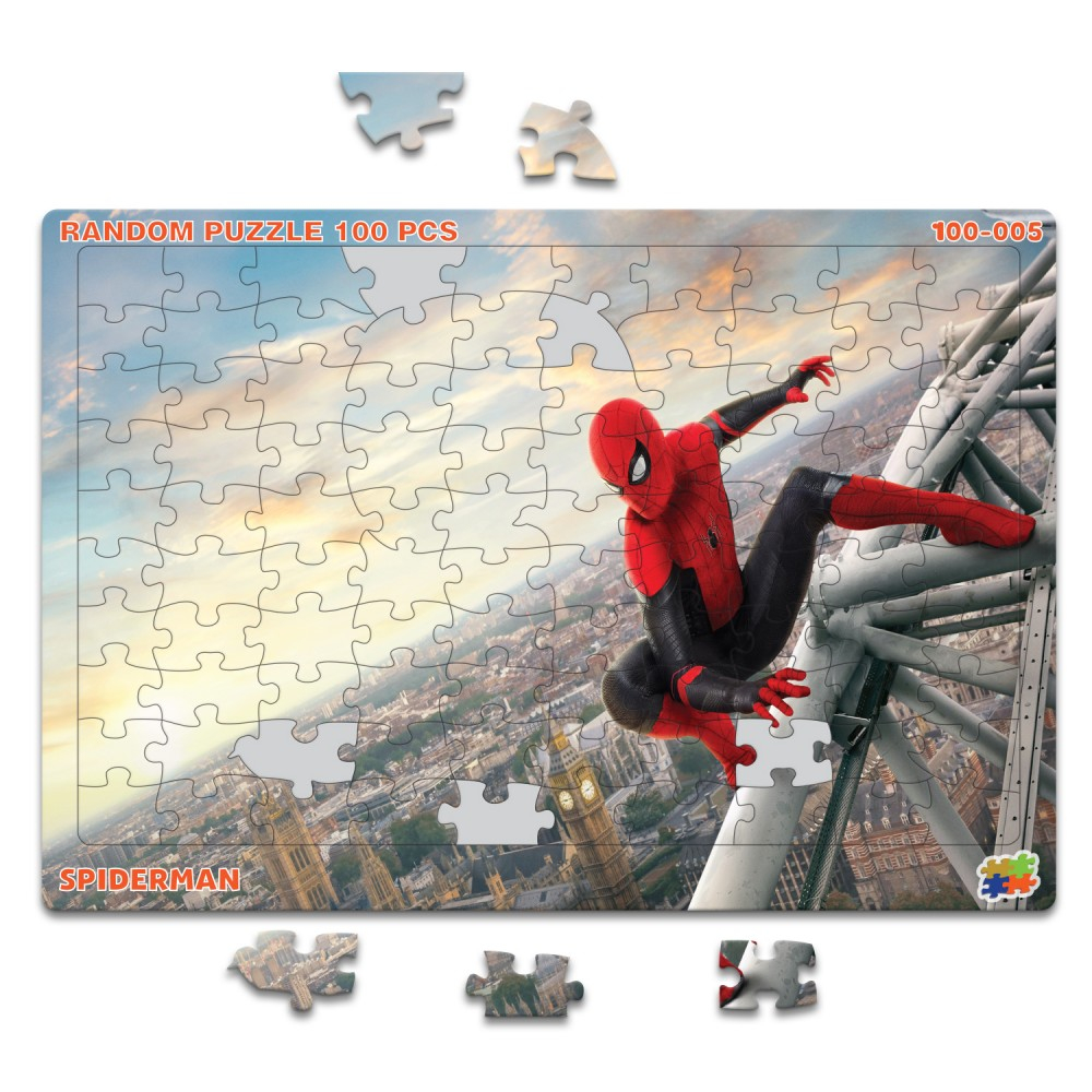 BỘ TRANH XẾP HÌNH 100 MẢNH CAO CẤP RANDOM - SPIDERMAN