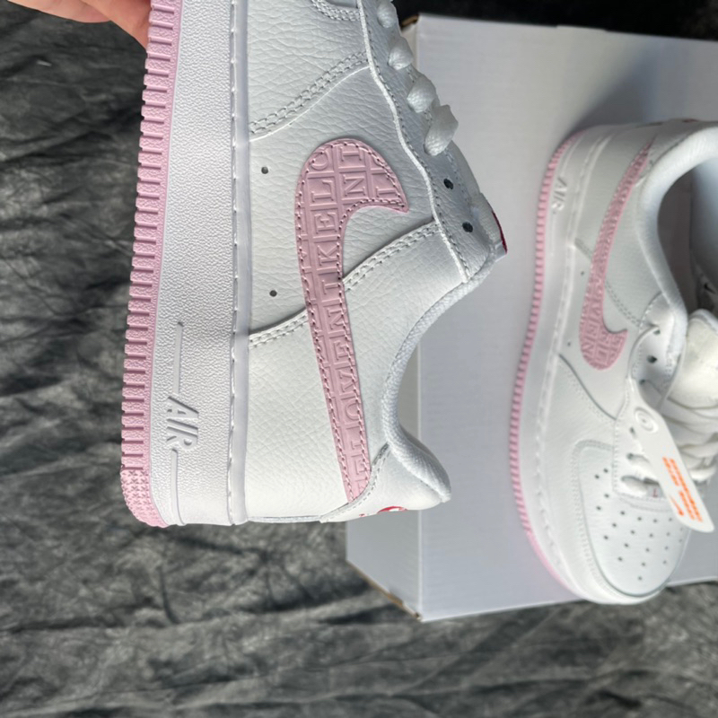 Giày AF1 Trắng Hồng For Love