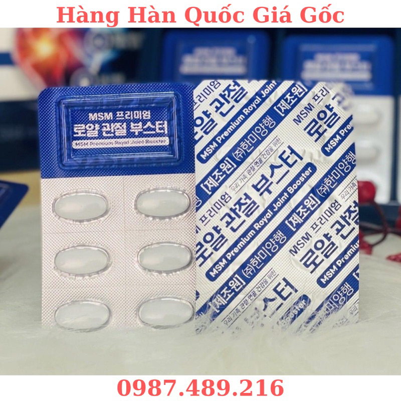 Viên bổ khớp KGF MSM Premium Royal Joint Booster giải pháp bảo vệ sụn khớp hiệu quả, Hộp dài 120 viên