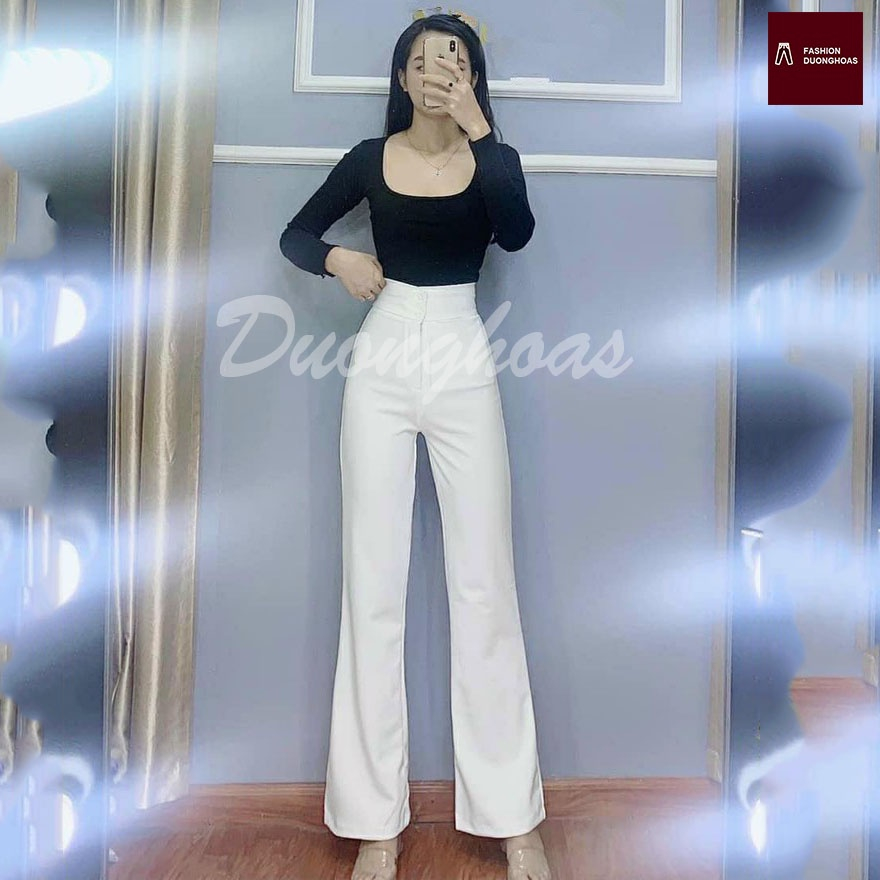 Quần Cạp Cao Ống Loe Cao Cấp 2 Cúc Tôn Dáng Cực Sang Đẹp [HÀNG LOẠI 1] | BigBuy360 - bigbuy360.vn