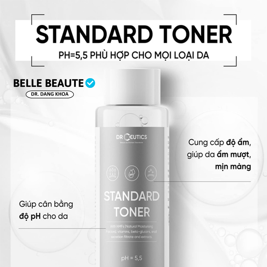 Toner Cân Bằng Da DrCeutics BHA 2%/Basic/Standrad - 200ml