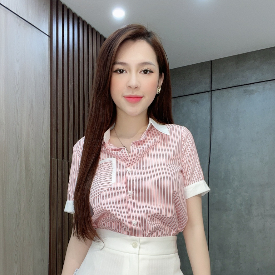 Áo Kẻ Hồng Túi Ngang Liin clothing - SMC166PRI-23