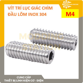 Vít trí lục giác chìm đầu lõm inox 304 size m4x3mm, m4x4mm, m4x5mm, m4x6mm, m4x7mm m4x8mm, m4x10mm, m4x12mm, m4x14mm, m4