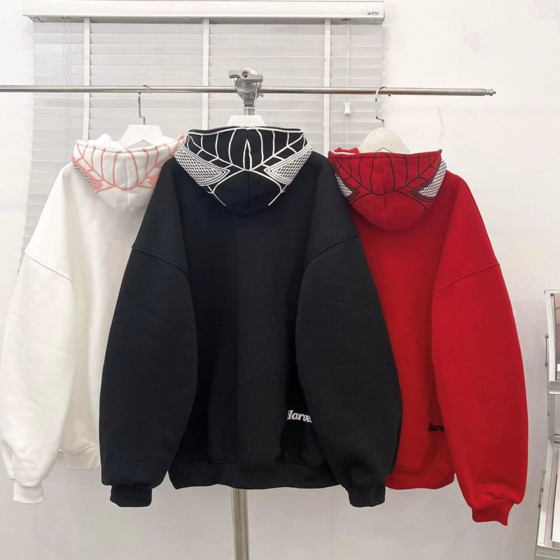 Áo khoác hoodie nỉ lót bông Spider_HT.Store96