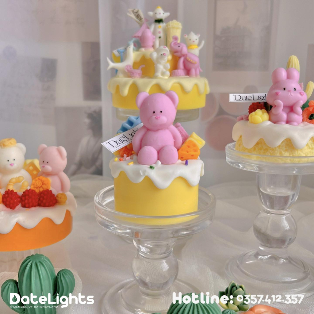 Nến thơm "Sweeter Taste" Candle DATENEYLAND - Nến tạo hình bánh kem style Hàn Quốc
