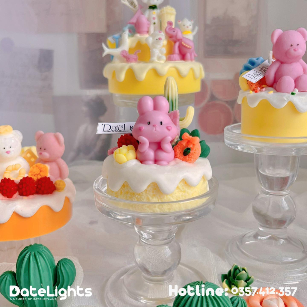 Nến thơm "Sweeter Taste" Candle DATENEYLAND - Nến tạo hình bánh kem style Hàn Quốc