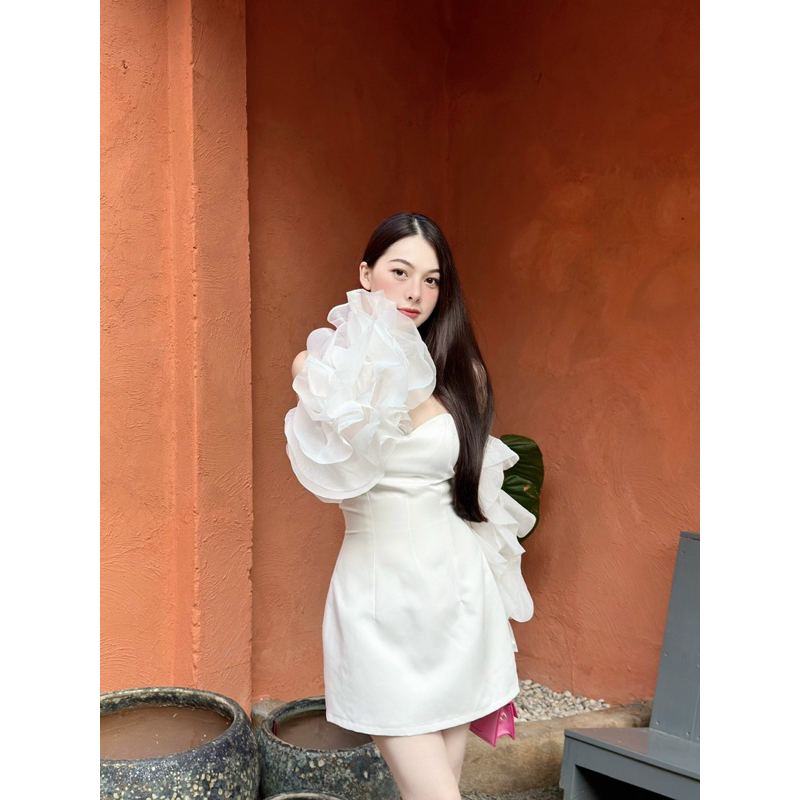 Váy cúp ngực tay bèo