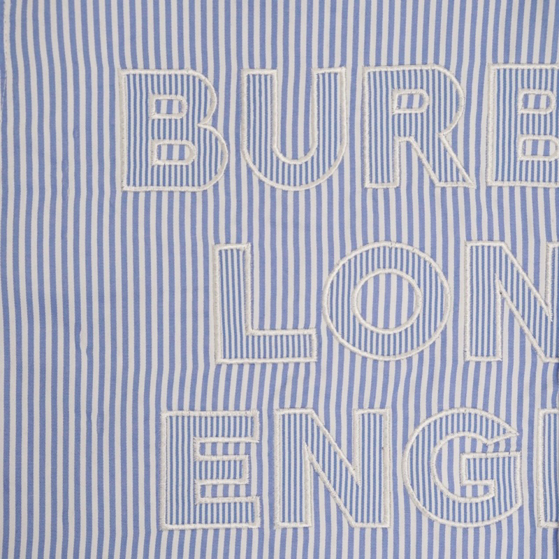 Sơ Mi Bur.ber.ry Logo Thêu Nổi Basic 💙FREESHIP💙Hàng Siêu Cấp - Đồ Đôi Nam Nữ Unisex