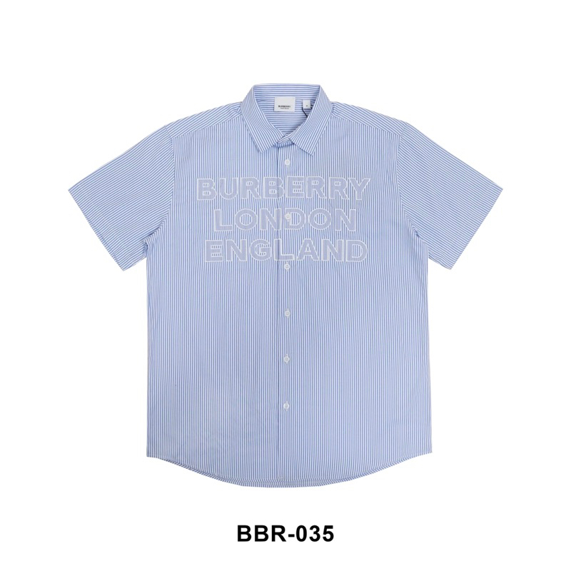 Sơ Mi Bur.ber.ry Logo Thêu Nổi Basic 💙FREESHIP💙Hàng Siêu Cấp - Đồ Đôi Nam Nữ Unisex