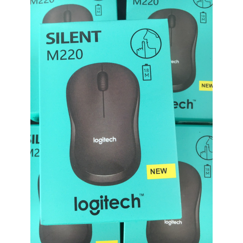 Chuột Không Dây Silent M220 Không Tiếng Động- Có Công Tắc On/Off - Độ Nhạy Cao - Bảo Hành 12 Tháng