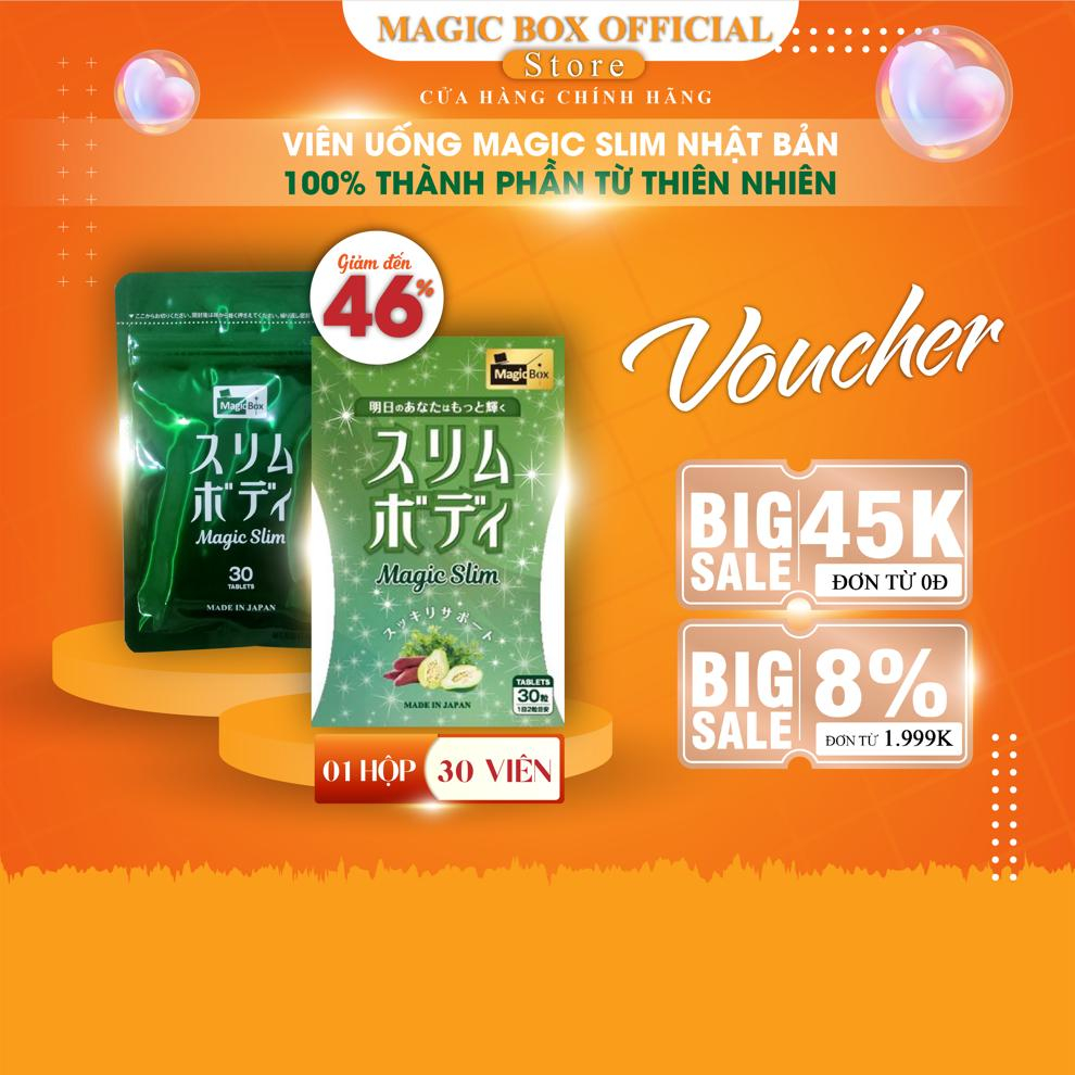 Viên uống giảm cân MAGIC SLIM Nhật Bản - 01 Hộp 30 viên