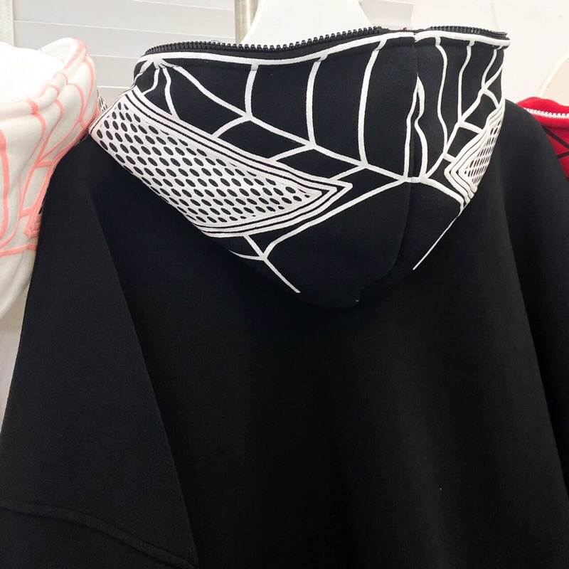 Áo khoác hoodie nỉ lót bông Spider_HT.Store96