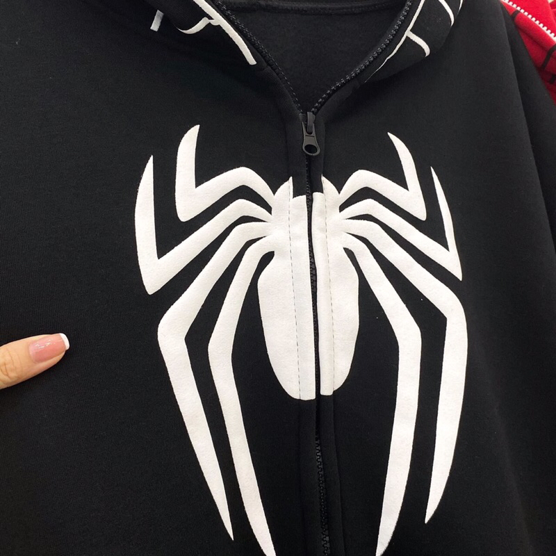 Áo khoác hoodie nỉ lót bông Spider_HT.Store96