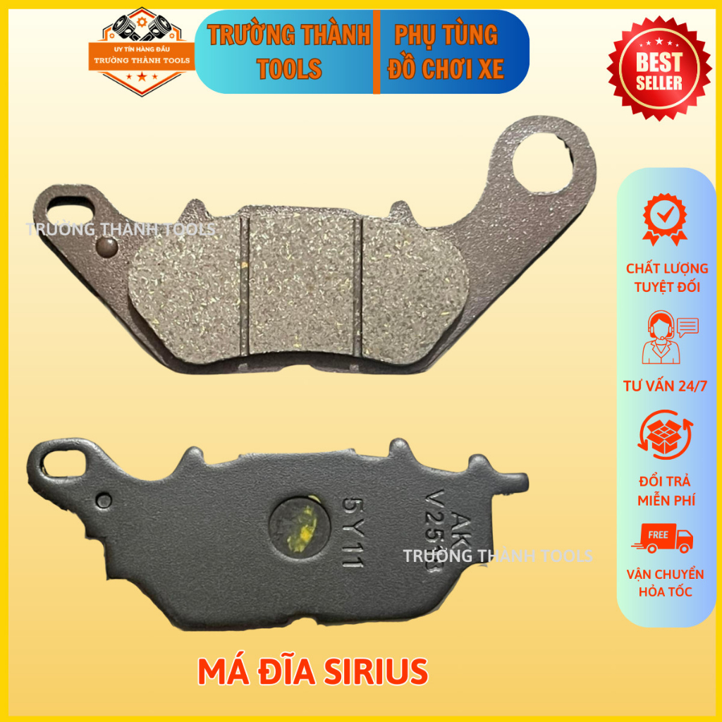 Má đĩa Sirius, Má Phanh Đĩa Nissin xe máy Sirius cao cấp - TRƯỜNG THÀNH TOOLS