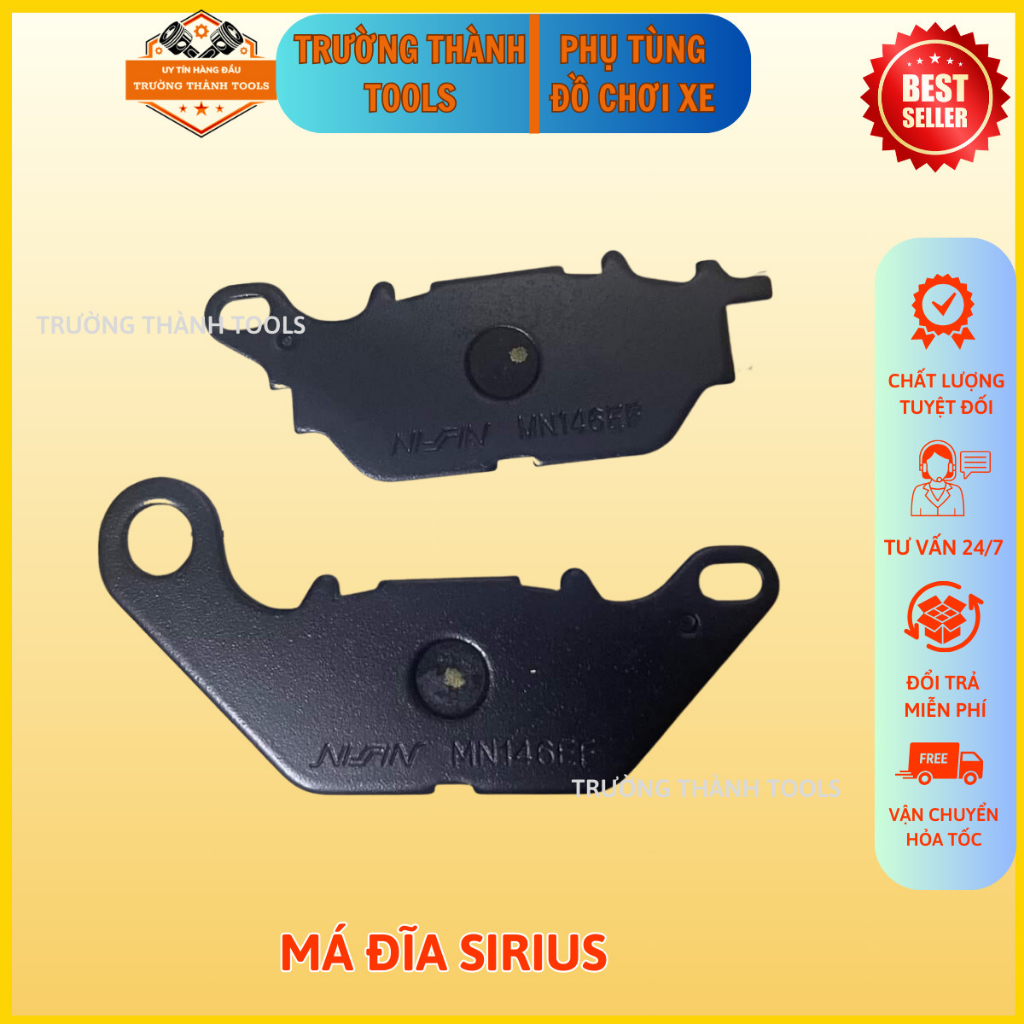 Má đĩa Sirius, Má Phanh Đĩa Nissin xe máy Sirius cao cấp - TRƯỜNG THÀNH TOOLS