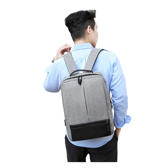 Bộ 3 món Balo nam đựng máy tính, có sạc USB dung lượng lớn vải Oxford công sở đơn giản