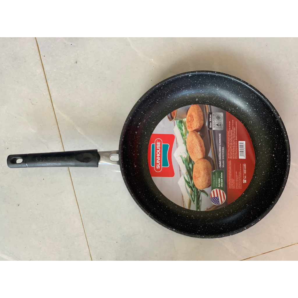 CHẢO ĐÁ HOA CƯƠNG SIZE 30cm SUNHOUSE