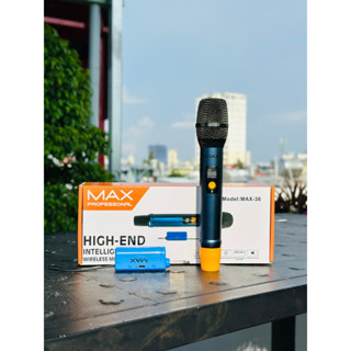 Micro không dây đa năng Max 36 Nâng cấp từ Max 19 Hút âm tốt, chống hú hiệu quả  Sạc pin ngay trên mic Màn hình LCD