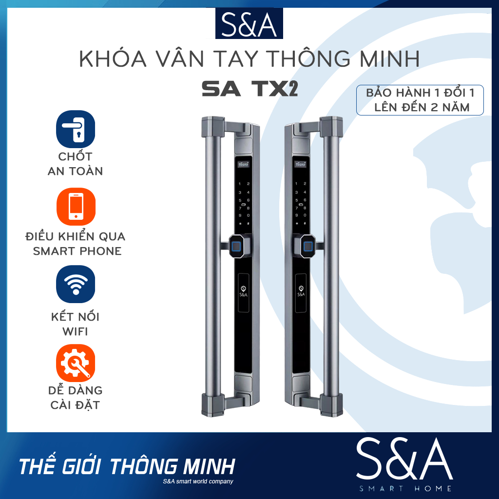 Khóa Vân Tay Thông Minh SA TX2