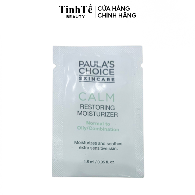 [HB GIFT] Kem dưỡng ẩm chống lão hóa, phục hồi da dầu nhạy cảm Paula’s Choice Calm Restoring Moisturizer 1.5ml