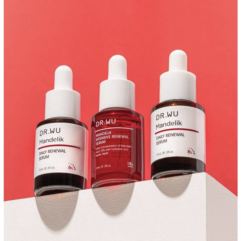 Serum Tái Tạo Da DR.WU Mandelic Acid 18% Mandelik Renewal 30ml Đài Loan