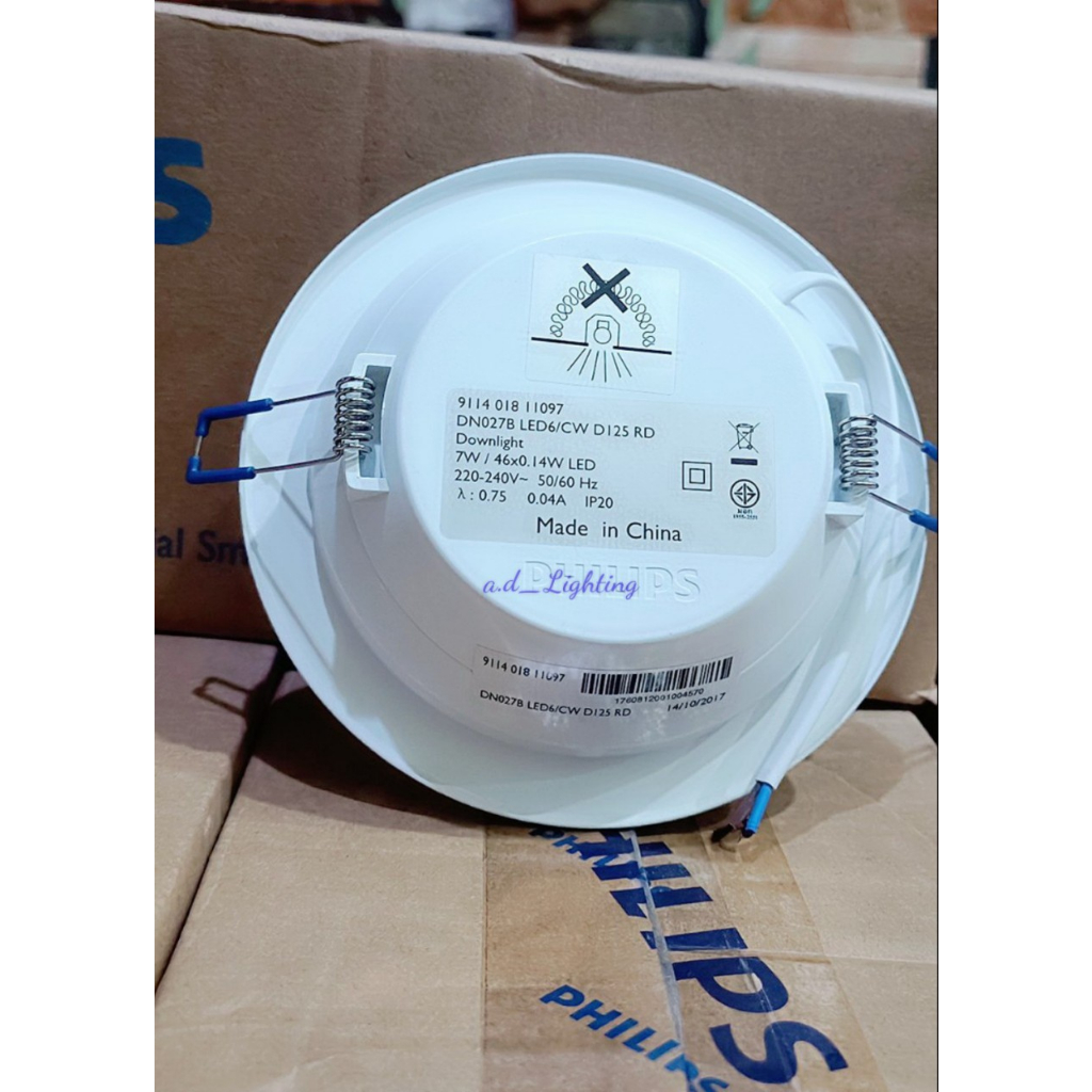 SIÊU SALE - PHILIPS Đèn Led âm trần DN027B 7W D125 ánh sáng trắng 6500K- HÀNG CHÍNH HÃNG