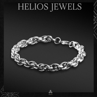 Vòng tay kim loại nam, nữ Helios Cuban Chain