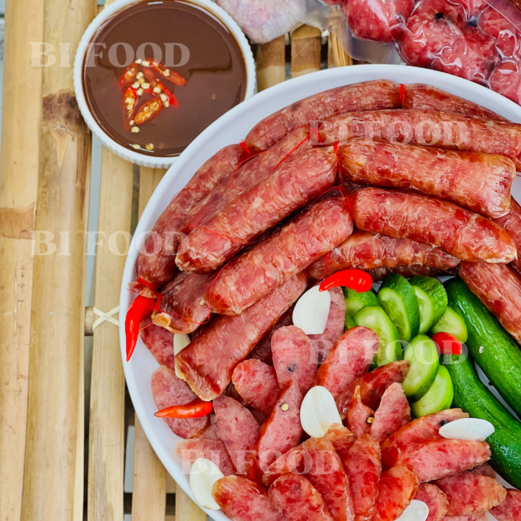 Lạp xưởng khô 1kg BI FOOD lạp xương mai quế lộ đặc sản Cai Lậy siêu ngon