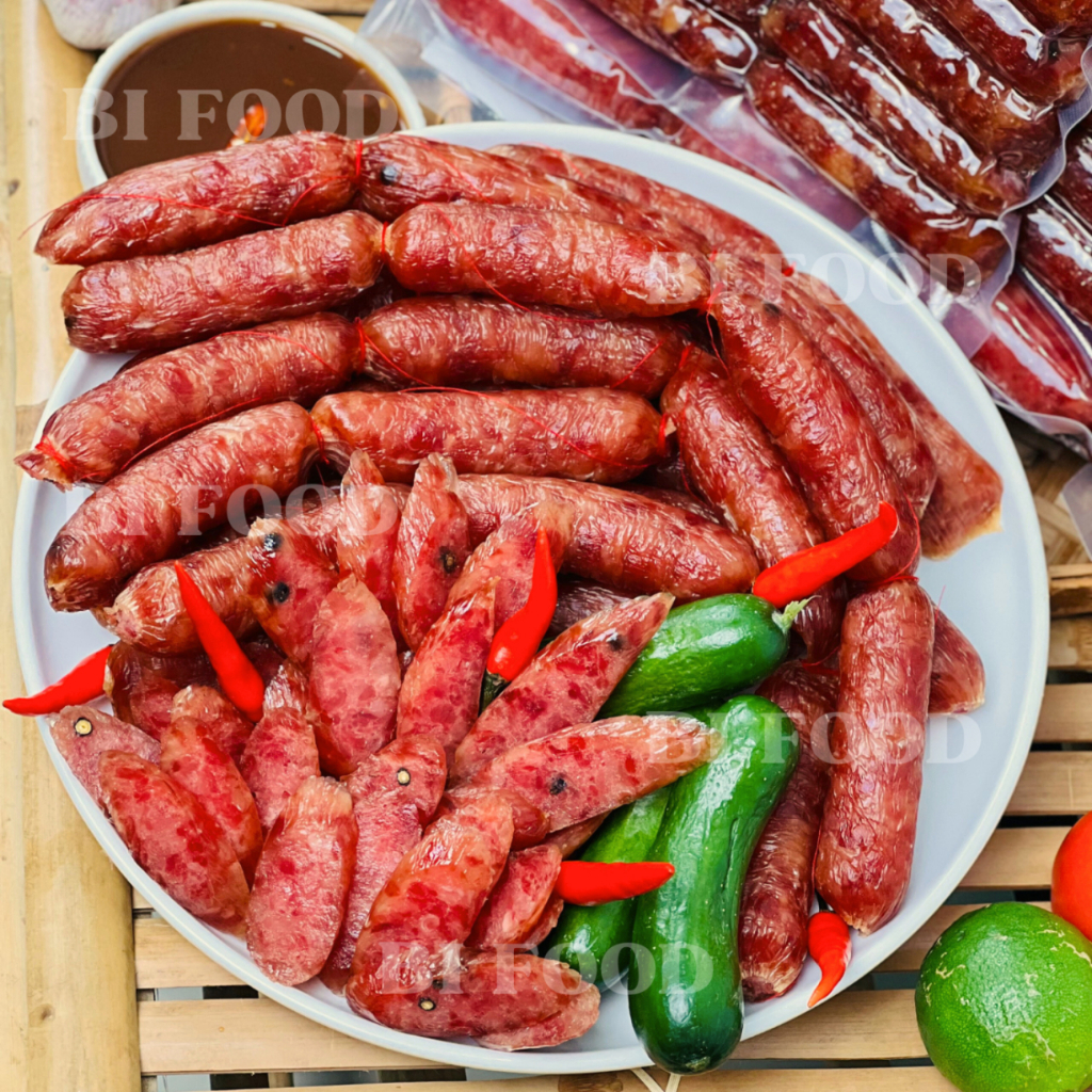 Lạp xưởng khô 1kg BI FOOD lạp xương mai quế lộ đặc sản Cai Lậy siêu ngon
