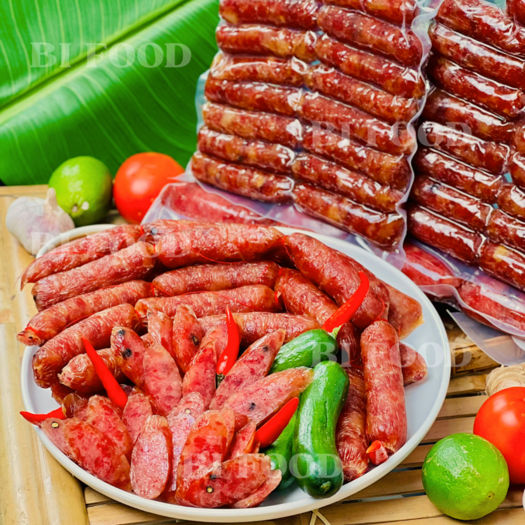 Lạp xưởng khô 1kg BI FOOD lạp xương mai quế lộ đặc sản Cai Lậy siêu ngon