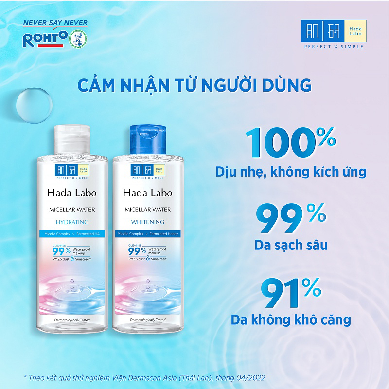 Nước Tẩy Trang Sạch Sâu Hada Labo Micellar Water Whitening 240ml - 200ml