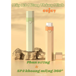 3s xịt thơm miệng điện tử, sịt thơm miệng thông minh, chai xịt thơm miệng 6000 hơi bạc hà khử mùi hôi miệng có sạc pin