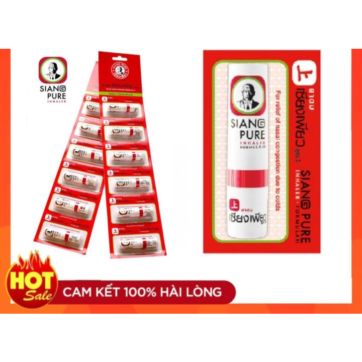 Ống hít mũi ông già siang pure thái lan