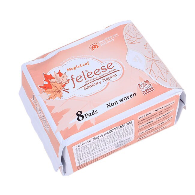 Băng vệ sinh thảo dược cotton 8 miếng FELEESE