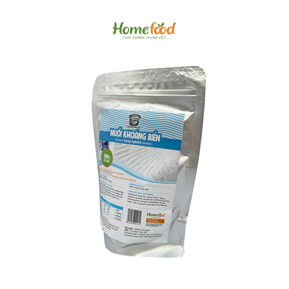 Muối khoáng biển Homefood - 500g