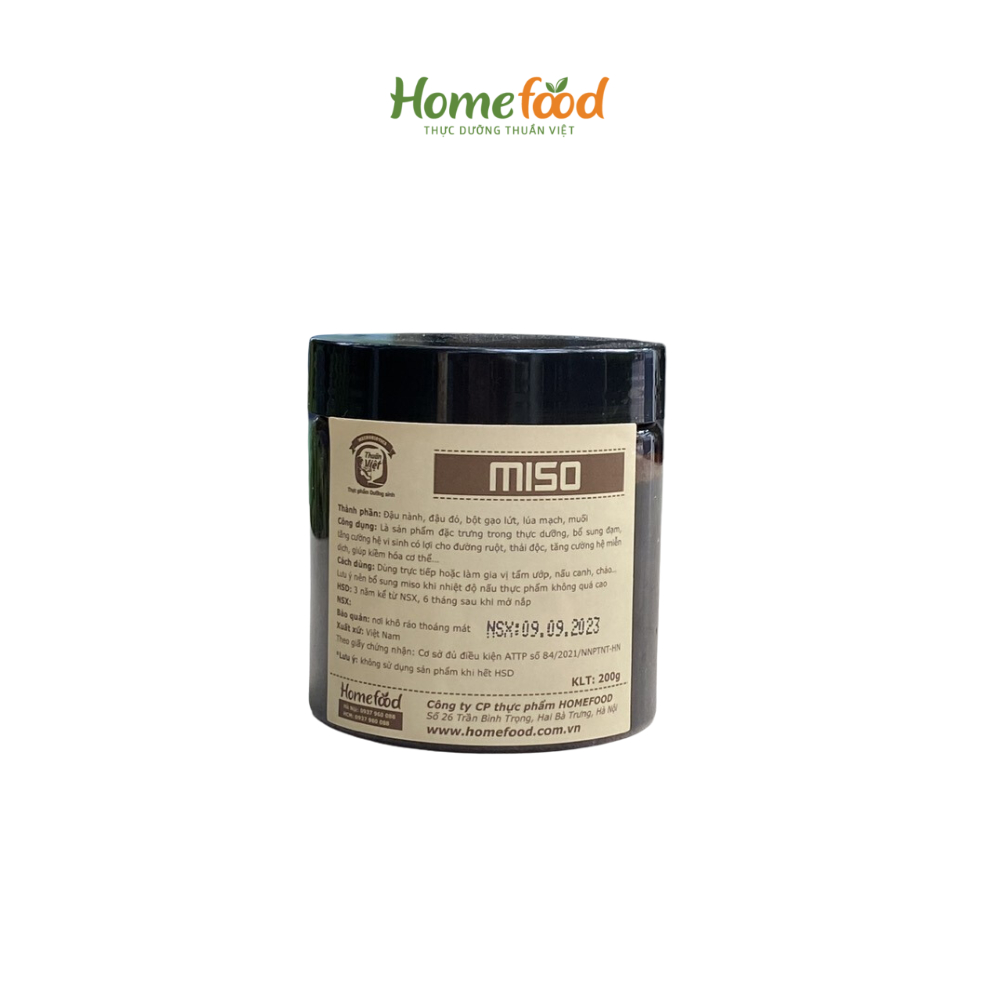 Tương Miso lâu năm Homefood 200g