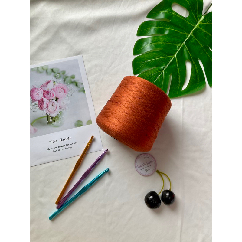 Yarn - Sợi Lụa 100% Silk | Sợi chập - Cỡ sợi 0.6mm ~ 0,8mm | Sợi bóng, mền, đẹp - Đan móc áo, váy, áo dài | Terri Store