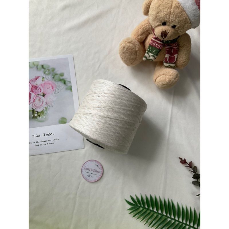 Yarn - Sợi Lụa 100% Silk | Sợi chập - Cỡ sợi 0.6mm ~ 0,8mm | Sợi bóng, mền, đẹp - Đan móc áo, váy, áo dài | Terri Store