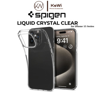 Ốp lưng spigen dành cho iphone 15 pro max / iphone 15 pro / iphone 15 plus / iphone 15, spigen liquid crystal clear