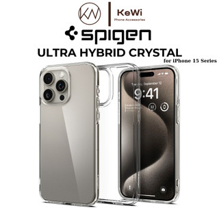 Ốp lưng dành cho iphone 15 pro max / iphone 15 pro / iphone 15 plus / iphone 15, spigen ultra hybrid crystal