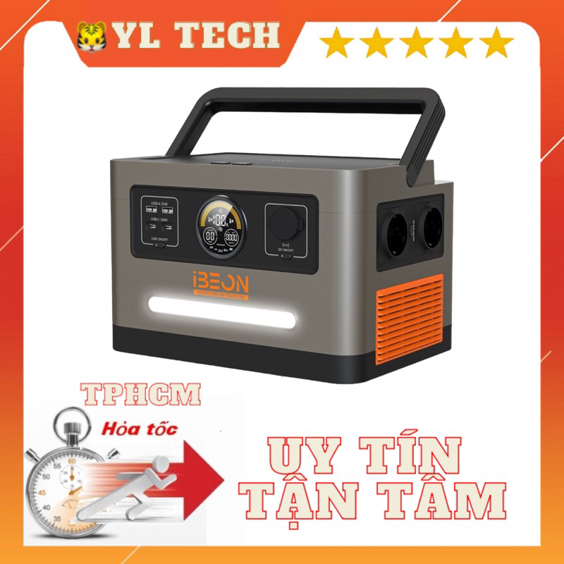 Trạm sạc Camping IBEON 1200W Bảo hành 2 năm